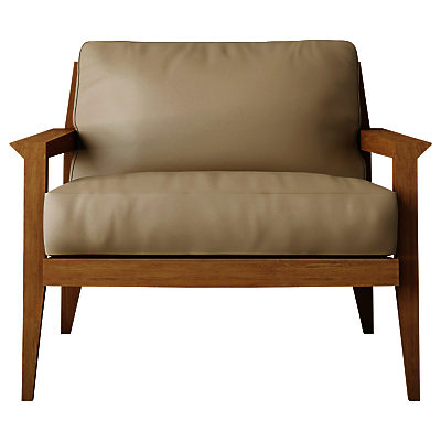 Case Stanley Leather Armchair Stone